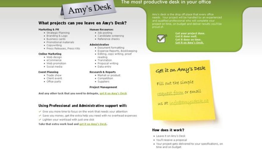 Amy's Desk Amy's Desk