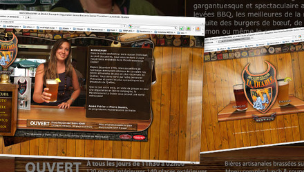 Création de site web - Microbrasserie La Diable Création de site web - Microbrasserie La Diable