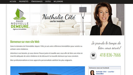 Nathalie Côté, courtier immobilier