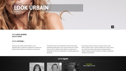 Site Web CRÉATION ARTISTES COIFFEURS Site Web CRÉATION ARTISTES COIFFEURS