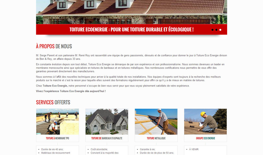 Toitures Éco-Énergie Toitures Éco-Énergie