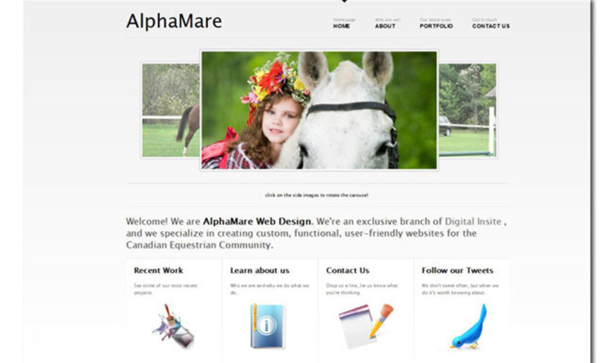 un de nos sites, créé pour Alpha Mare un de nos sites, créé pour Alpha Mare