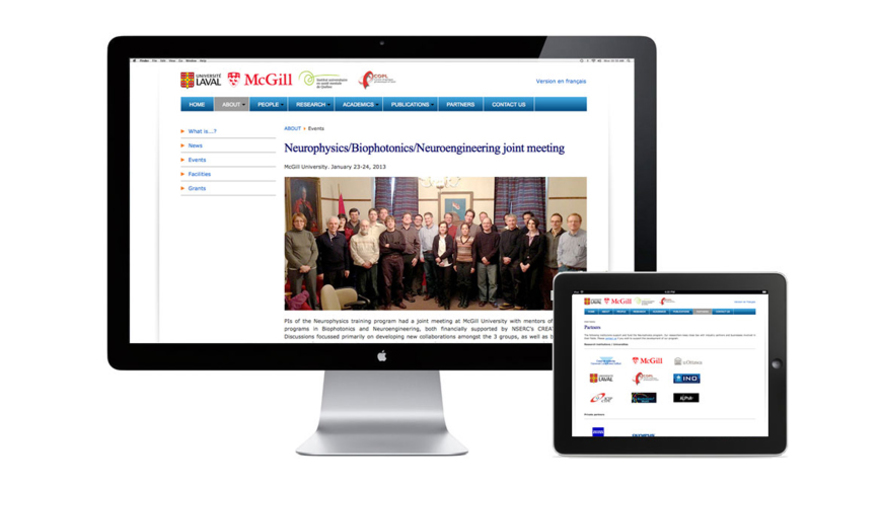 Neurophysique site Web du programme de l'Université Laval