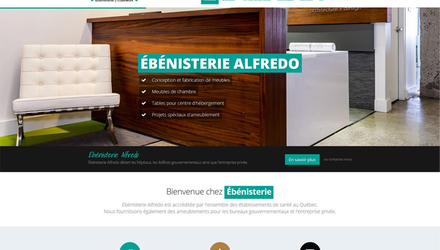 Site web d'entreprise - Ébénisterie Alfredo Site web d'entreprise - Ébénisterie Alfredo
