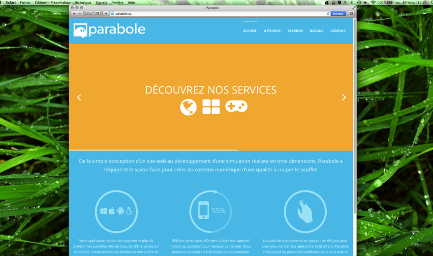 Notre site web