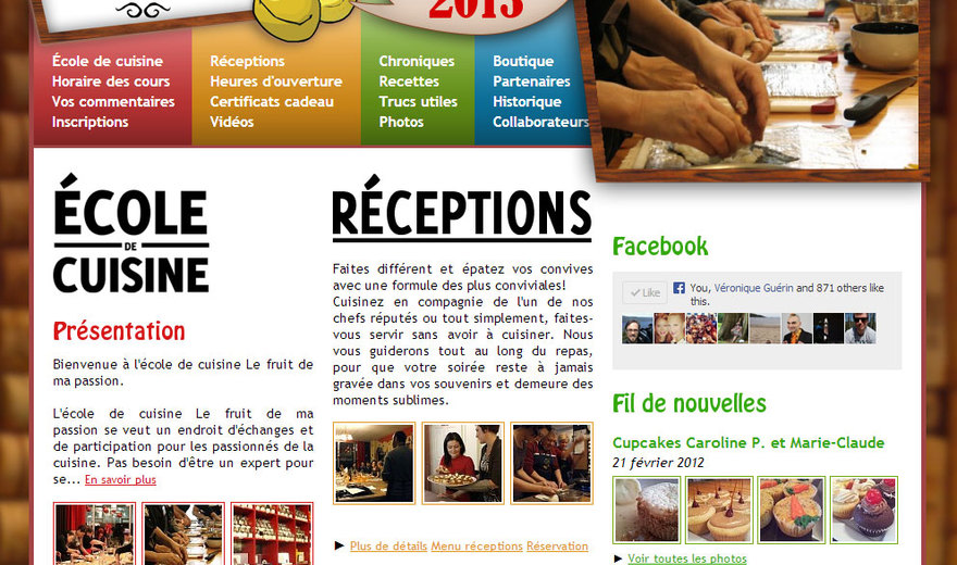 Site web - Le fruit de ma passion