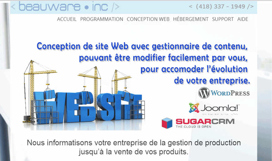 Site de beauware inc. Site de beauware inc.