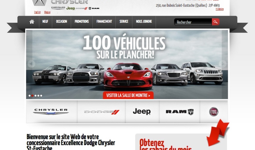 Site web concessionnaire automobile Site web concessionnaire automobile