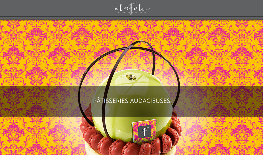 Site Web - À la Folie (La maison du macaron)