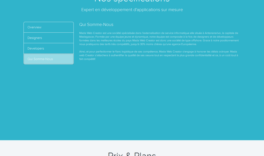 site Madawebcreator