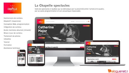 Centre d'art La Chapelle : site Web Magento Centre d'art La Chapelle : site Web Magento