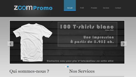 Site internet ZoomPromo.ca