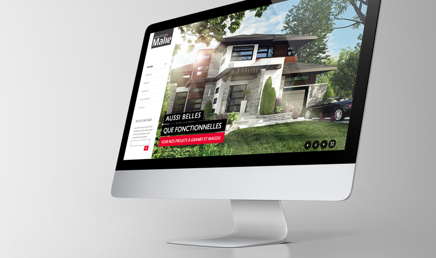 Site web parallax - Habitations MALIE