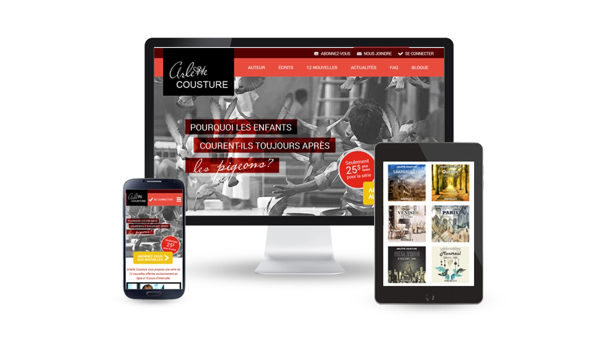 Arlette Cousture - portail Web littérature (W3 Award 2014) Arlette Cousture - portail Web littérature (W3 Award 2014)