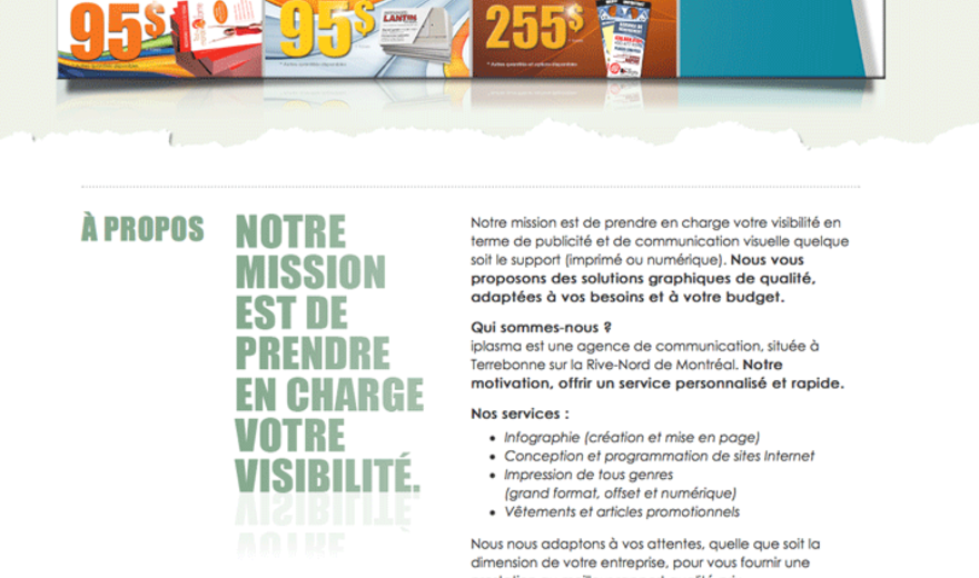 Création site internet (site web)