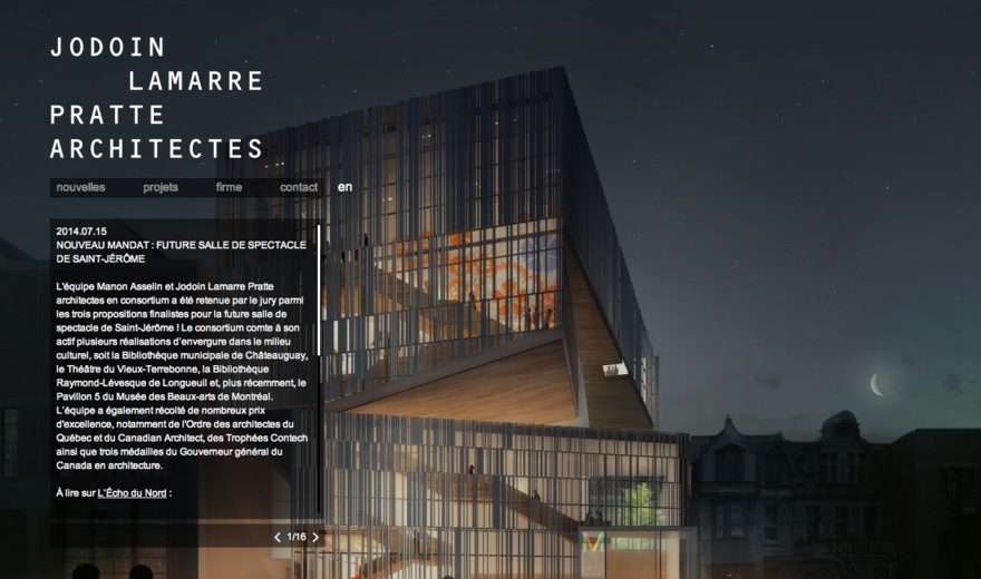Jodoin Lamarre Pratte Architectes Jodoin Lamarre Pratte Architectes