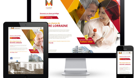 Site 100% responsive pour les condos Le M Lorraine Site 100% responsive pour les condos Le M Lorraine