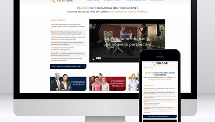 Site 100% responsive pour le Groupe Virage Site 100% responsive pour le Groupe Virage
