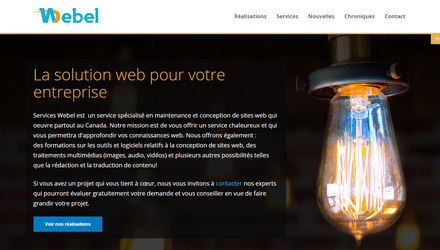 Notre site web : http://serviceswebel.ca/