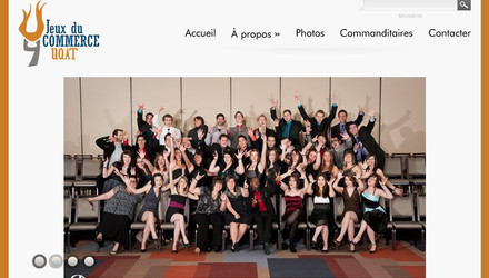 Site Web pour les Jeux du commerce, UQAT