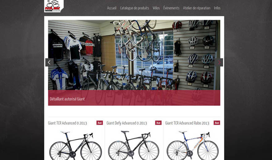 Conception de site web - Velo2max.ca Conception de site web - Velo2max.ca