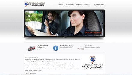 Conception de site web - Ambulance de la Jacques-Cartier Conception de site web - Ambulance de la Jacques-Cartier