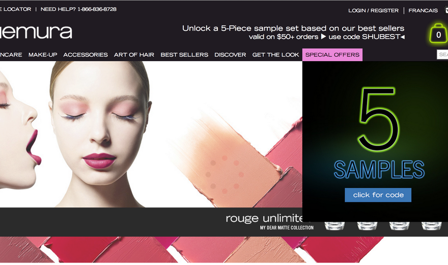 Shu Uemura Canada eCommerce