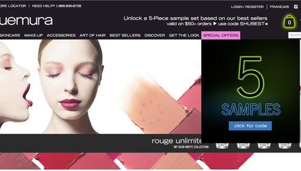 Shu Uemura Canada eCommerce