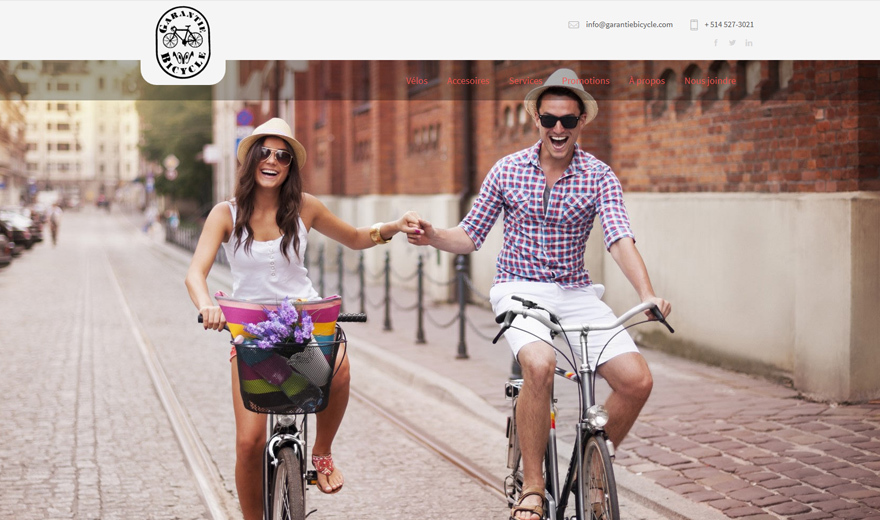 Conception Web - Garantie Bicycle