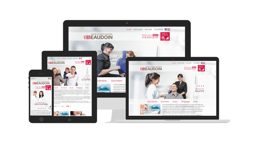 Création du site Web - Centre de santé dentaire Beaudoin