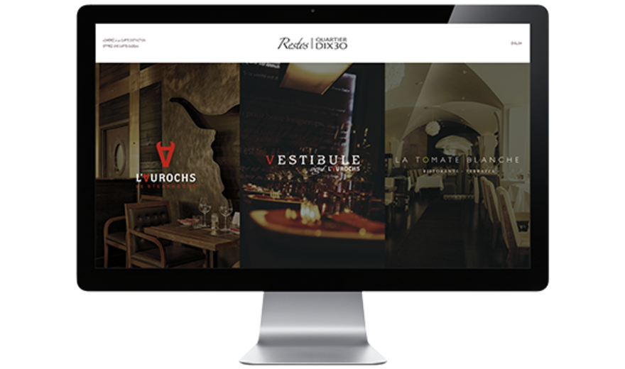 Restos Dix 30 - Site web portail Restos Dix 30 - Site web portail