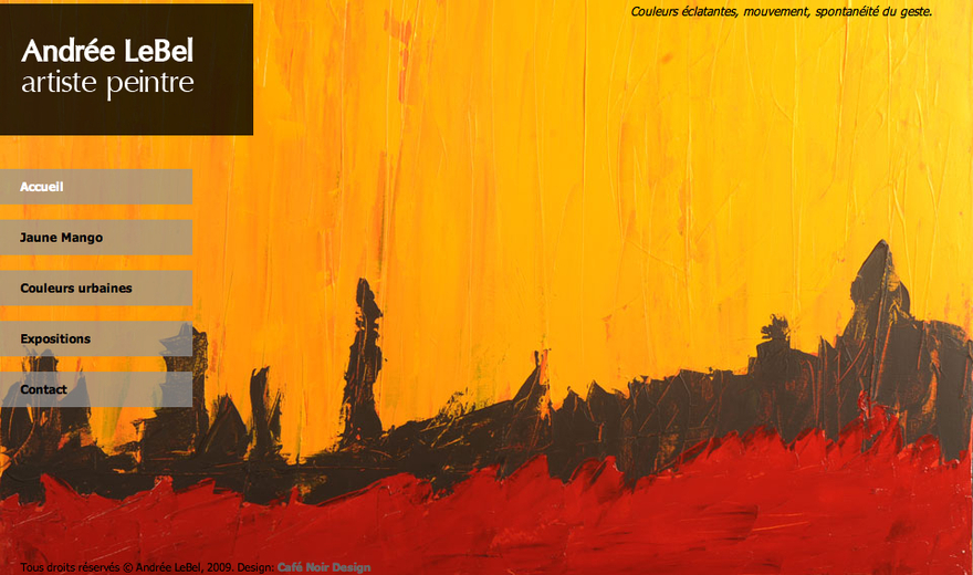 Site d'une artiste