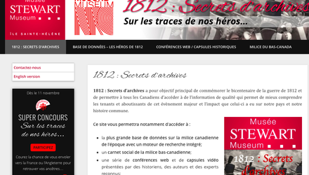 SIte de la guerre de 1812 SIte de la guerre de 1812