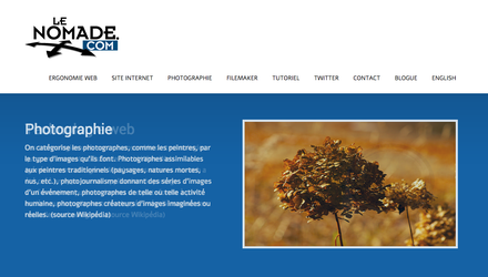 Site de Le Nomade.com (version 2104) Site de Le Nomade.com (version 2104)