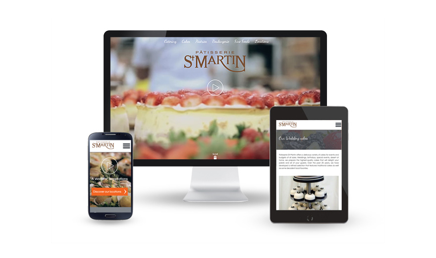 Pâtisserie St-Martin, site Web réactif Pâtisserie St-Martin, site Web réactif