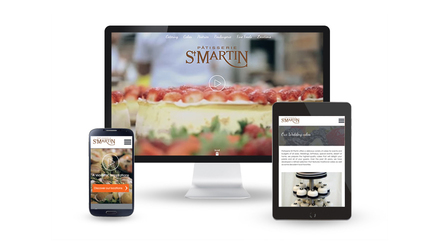 Pâtisserie St-Martin, site Web réactif