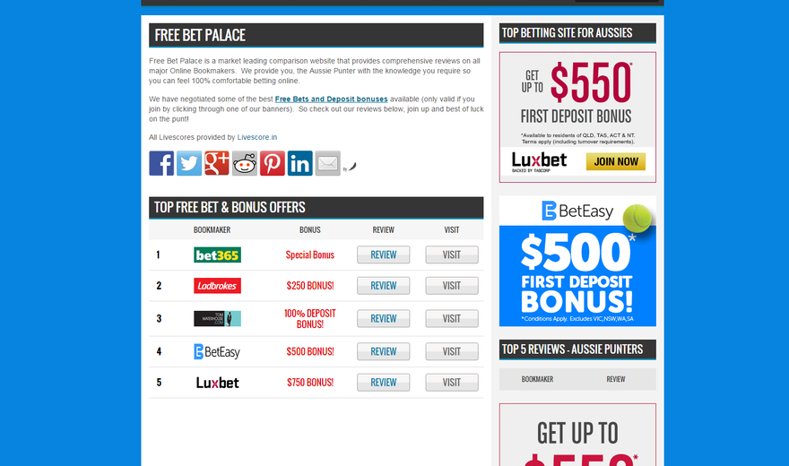 Free Bet Palace Free Bet Palace