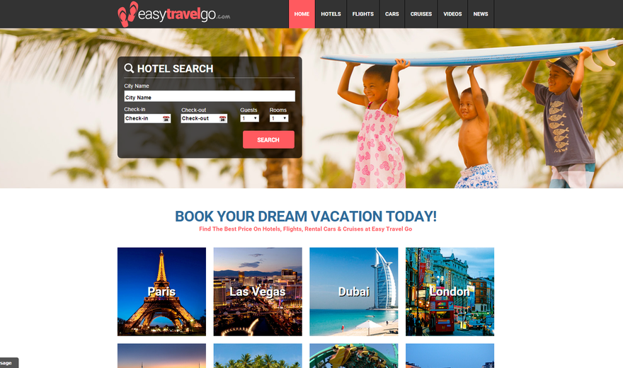 BOOK YOUR DREAM VACATION TODAY! BOOK YOUR DREAM VACATION TODAY!