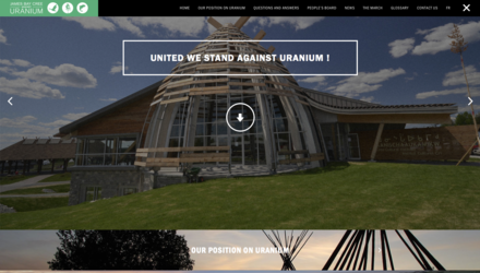 Site Web pour Stand Against Uranium Site Web pour Stand Against Uranium