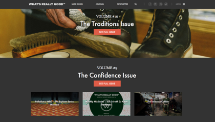 Site web du magazine What's Really Good Site web du magazine What's Really Good