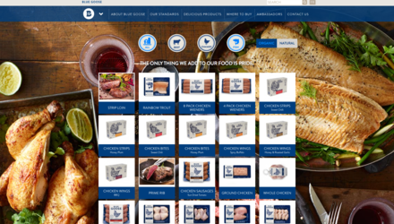 Site web pour Blue Goose Site web pour Blue Goose