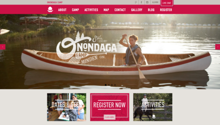 Site web pour le camp Onondaga Site web pour le camp Onondaga