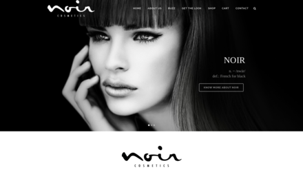 Site Web de Noir Cosmetics (e-commerce) Site Web de Noir Cosmetics (e-commerce)