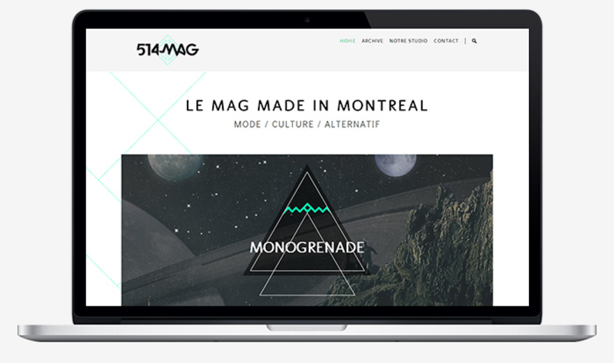 514mag - Identité visuelle et intégration site sur wordpress