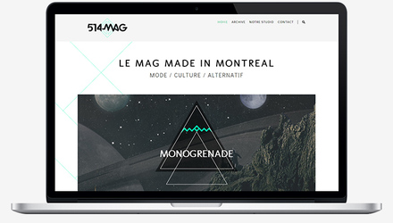 514mag - Identité visuelle et intégration site sur wordpress
