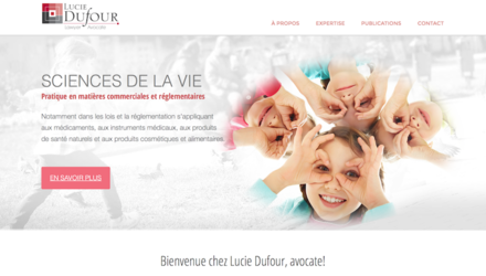 Lucie Dufour, Avocate