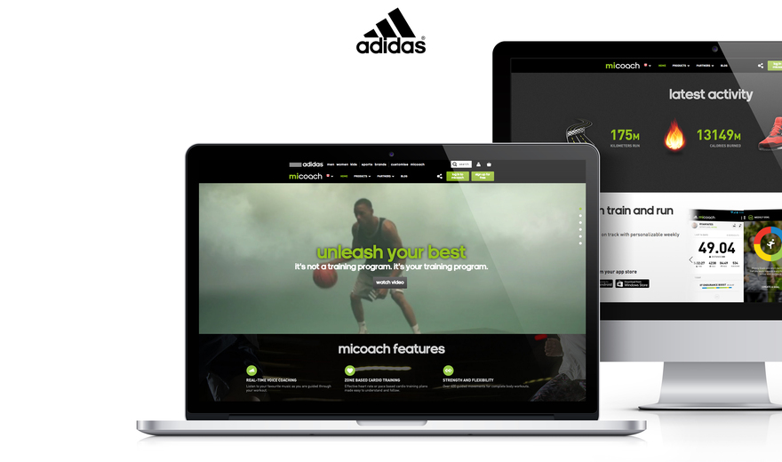 Un site web pour adidas Micoach Un site web pour adidas Micoach