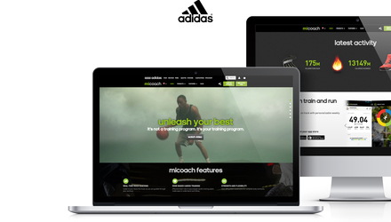 Un site web pour adidas Micoach Un site web pour adidas Micoach