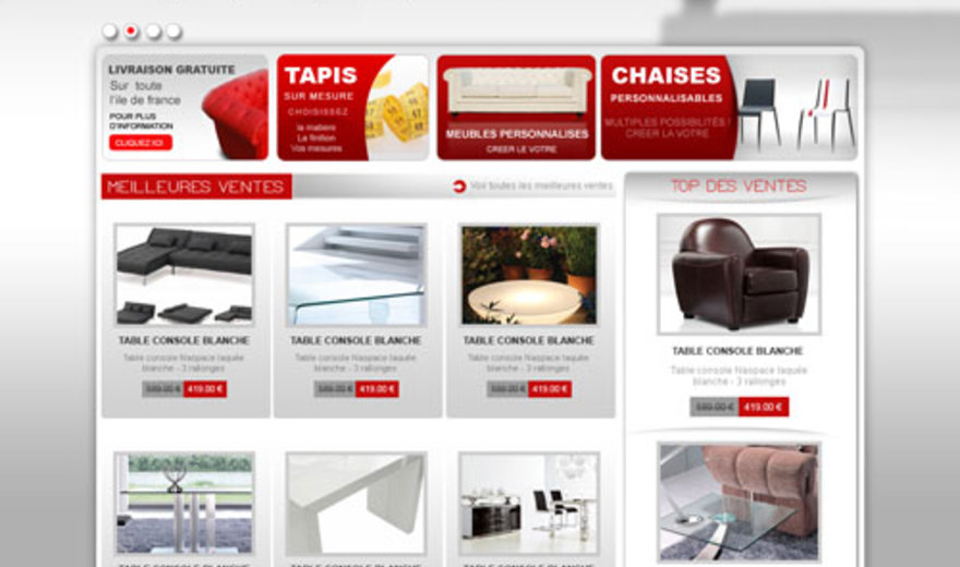 Template site e-commerce Prestashop