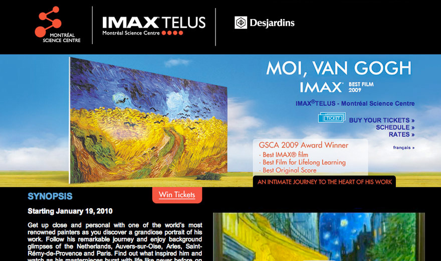 IMAX - Moi, Van Gogh